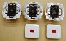 Kontrollschalter Busch Jaeger 3 Stk.,  Wippschalter Aus- und Wechselschaltung