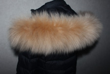 Pelzstreifen Lammfell Pelzkragen Kapuzenfell Echtfell Pelz für Jacke,Parka,Weste