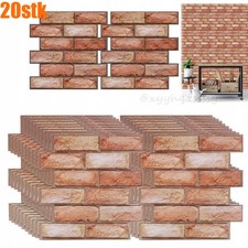 20TLG 3D TAPETEN SELBSTKLEBEND STEINOPTIK WANDPANEELE ZIEGELSTEIN WANDAUFKLEBER