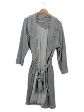 Vossen Damen Bademantel Gr. 40/L Grau Casual Komfortabel