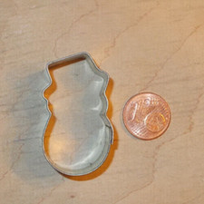 Mini Ausstecher Schneemann ⛄ Metall Keks Ausstechform Figur Plätzchen