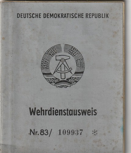 Nva wehrdienstausweis gedient - nva,
