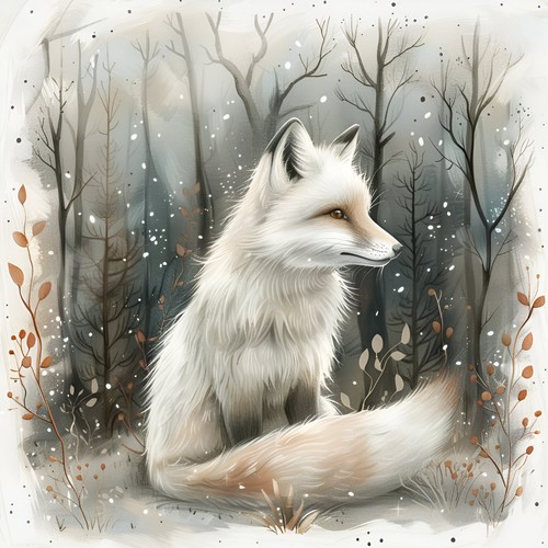 Wandbild fuchs polarfuchs - fuchs,