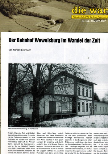 Ellermann bahnhof wewelsburg - bahnhof,