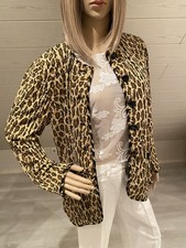 Amarotico Jacke Leo-Muster braun Gr 36-38 vintage