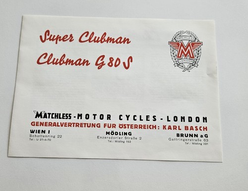 Matchless clubman g80 - matchless,