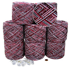 1000g weiche Wolle Wollpaket Häkelgarn Designerwolle + 20 Knöpfe (1kg) Nr.2##