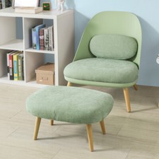 B-Waren Einzelsessel mit Hocker Relaxsessel Loungesessel FST63-GR-bwaren