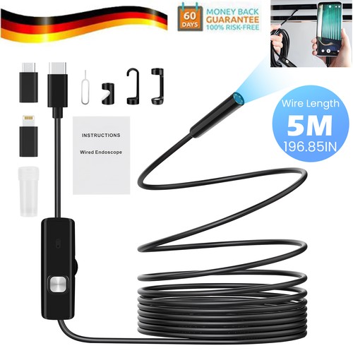 Usb endoskop kamera 9mm - 5m, 7.9mm