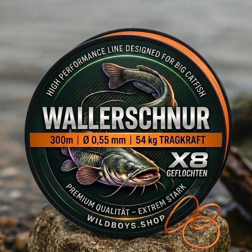 Wallerschnur geflochten - wallerschnur,