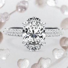 Diamant Ring 14k Weißgold Lab