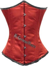 Satin Unterbrustkorsett Rot