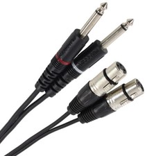 Kabel 2x Klinke auf 2x XLR