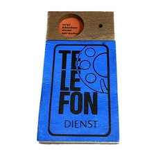 Vintage telefon dienst block - vintage,