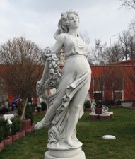 Statue, Gartenfigur, Frau