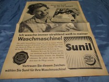 Sunil , Reklame  1961 , Nostalgie  Print  Werbung , A 393  Archiv