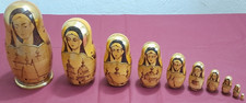 Original russische Matrjoschka-Babuschka- Russisch/Orthodox Motiven von 1991