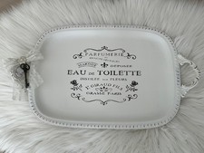 Hübsches Shabby  Deko Vintage MetallTablett Kerzentablett Landhaus Schlüssel🥀