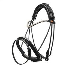 Horsecode Trense Moonlight diamond Vollblut cob  rundgenäht Strass  Lack