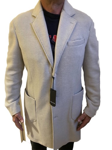 Creme mantel long coat nils - coat,