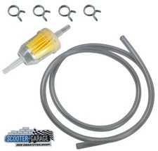 Universal Benzinschlauch + Benzinfilter 6mm / 8mm für 50ccm Roller Mofa & Moped