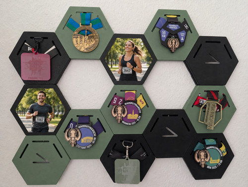 Medaillenhalter hexagon für - hexagon,