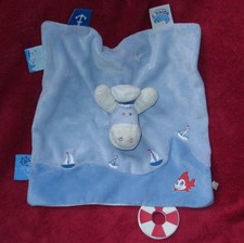 Noukie`s Noukies Schmusetuch Esel Pferd Paco blau creme Mütze Hut Fisch Schiff