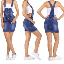 Latzrock Mini Jeans Rock