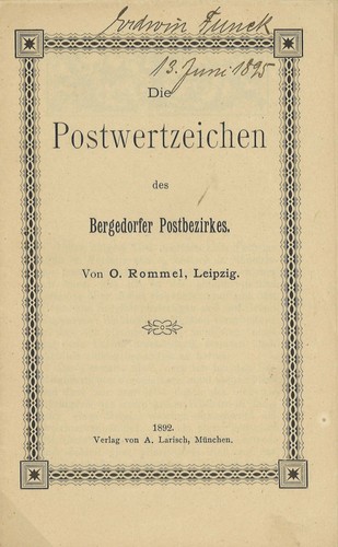 Rommel die postwertzeichen - o., rommel: