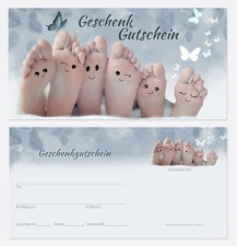 Geschenkgutscheine fußpflege - geschenkgutscheine,