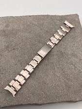 #1488 VINTAGE ARMBAND 17mm OYSTER RIVETED EDELSTAHL 1970er SPRING SELTEN BAND