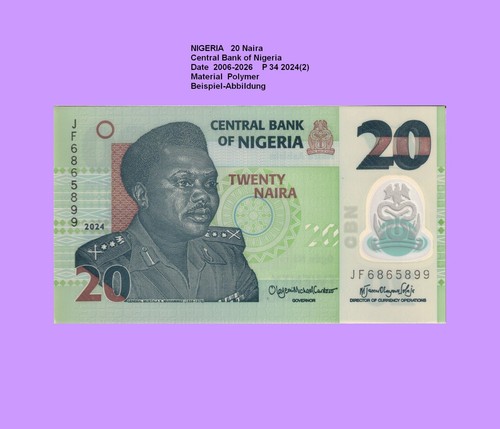 Nigeria naira polymer unc - 20,