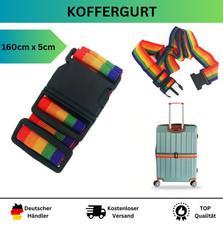 Koffergurt gut sichtbar ✅ robust & verstellbar Gepäckgurt Kofferband Reise
