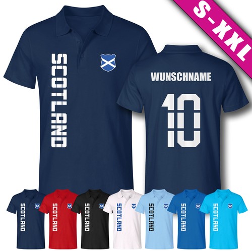 Schottland scotland polo - scotland, polo-shirt