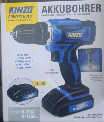 Kinzo akkuschrauber mit 3 - mit, 1,3