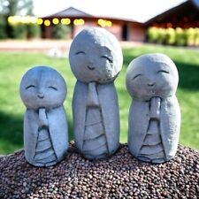 Steinfigur Buddha Mönch Set