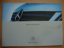 Kurzübersicht Mercedes Benz Sprinter