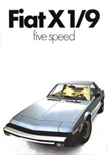 Fiat X1/9 Prospekt Brochure