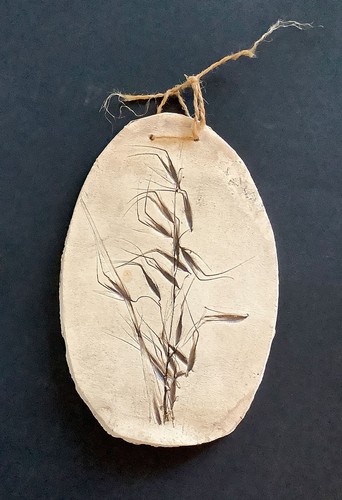 Wanddeko aus ton motiv gras - wanddeko,