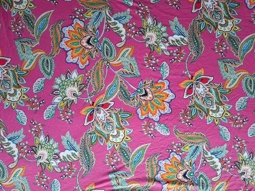 Stoff viskosejersey pink mit - stoff,