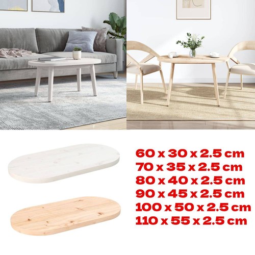 Tischplatte oval holzplatte - tischplatte,