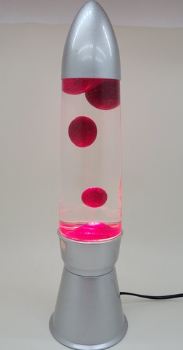 Lava lampe rot silber - lava,