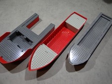 Lego 3x Feuerwehr Schiffs Rumpf City Legoland 4031 7906 61109 Station System kg