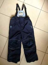 TCM Tchibo Schneehose Junge 110 116 blau gefüttert Latzhose Skihose Regenhose