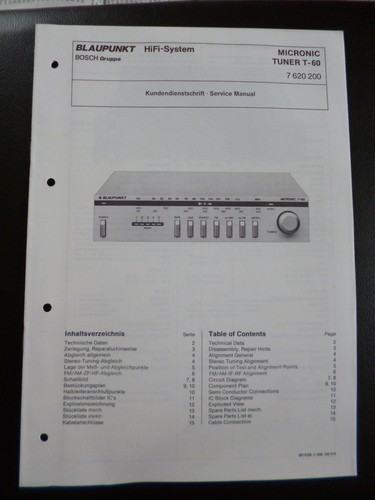 Original service manual - original,