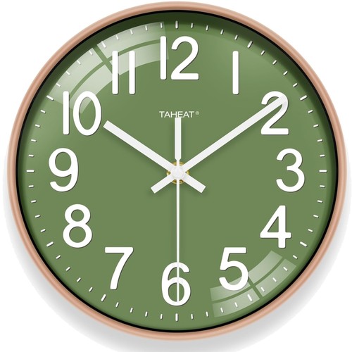 Modern wanduhr grün gold - modern,