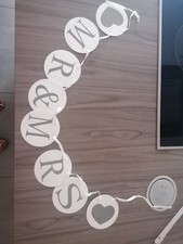 Mr & Mrs Girlande Hochzeit Girlande Wimpelkette