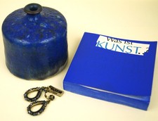 Konplott Ohrhäng bronze "Creole" Swarovski  Strassteine Perlen blau