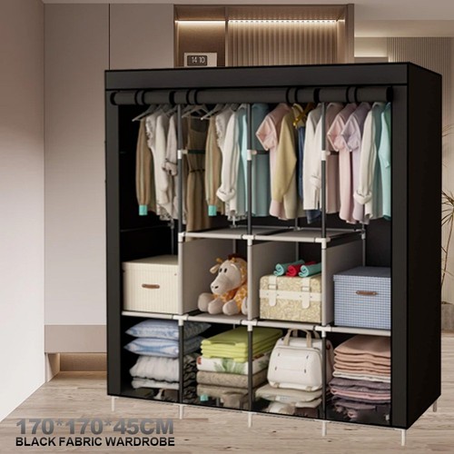 Mobiler textil kleiderschrank - textil,