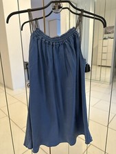 Strenesse 100% Seide 34 Blau Top